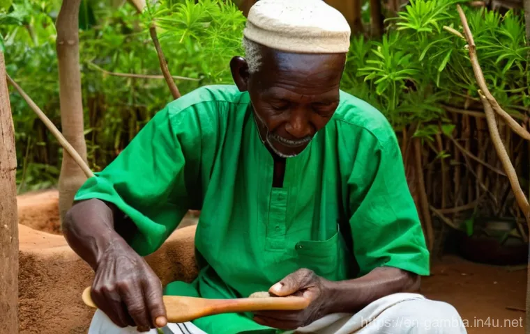 감비아 허브 의학 - A vibrant, bustling traditional Gambian market stall overflowing with an array of dried medicinal he... 감비아 허브 의학 - A vibrant, bustling traditional Gambian market stall overflowing with an array of dried medicinal he...