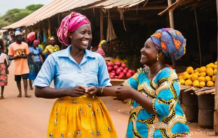 감비아 환전 시 유의사항 - **Prompt:** A friendly female traveler, dressed in modest, light summer clothing (t-shirt and long s... 감비아 환전 시 유의사항 - **Prompt:** A friendly female traveler, dressed in modest, light summer clothing (t-shirt and long s...